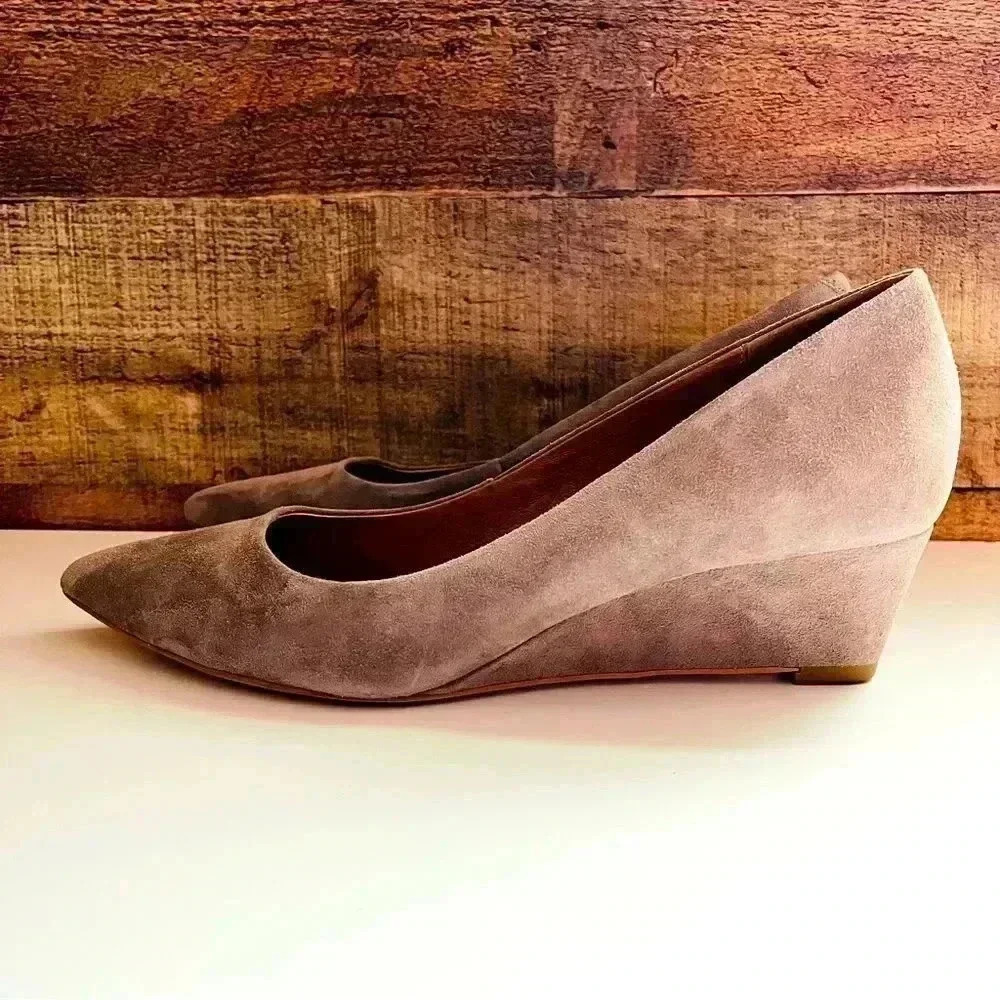 Corso Como Suede Wedged Flats - Picture 3 of 7